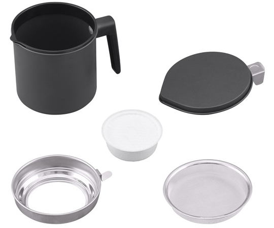 アイリスオーヤマ 活性炭オイルポット 800ml H-OP800（ブラック）カートリッジ 1個付の商品画像