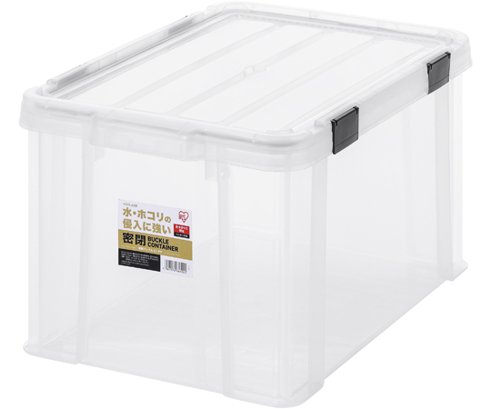 アイリスオーヤマ 密閉バックルコンテナ MBR-45R クリア×1個の商品画像