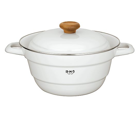 富士ホーロー ハニーウェア オールインワン スノコ付 27cm（ホワイト） BMP-27FWWの商品画像