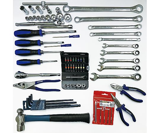 車両整備に最適 差込角3/8SQ スタンダードツールセット 工具のみ SIGNET SG-7524 (69-8589-45)の商品画像