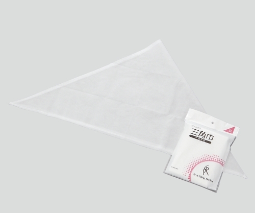 つかいきり三角巾 Mサイズ FR-166（95cm×95cm×150cm、1枚入り/袋）の商品画像
