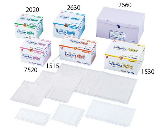 白十字 シングルパッドA 1530（滅菌済み、1枚×30袋入、15cm×30cm