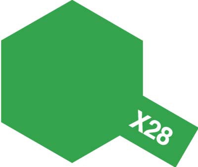 タミヤ X-28 パークグリーン （ノンスケール アクリルミニ 81528） 水性、アクリルの商品画像