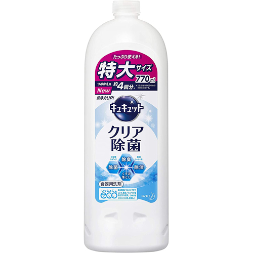Kao キュキュット クリア除菌 詰替用 770ml 1 キュキュット 台所用洗剤 最安値 価格比較 Yahoo ショッピング 口コミ 評判からも探せる