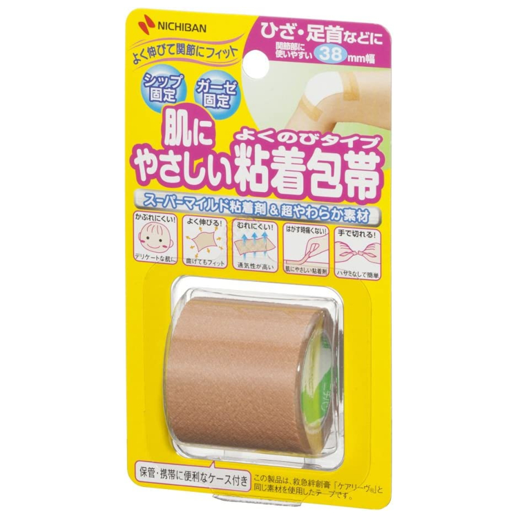 粘着包帯よくのび NHB38（1巻入り、38mm×3m）の商品画像