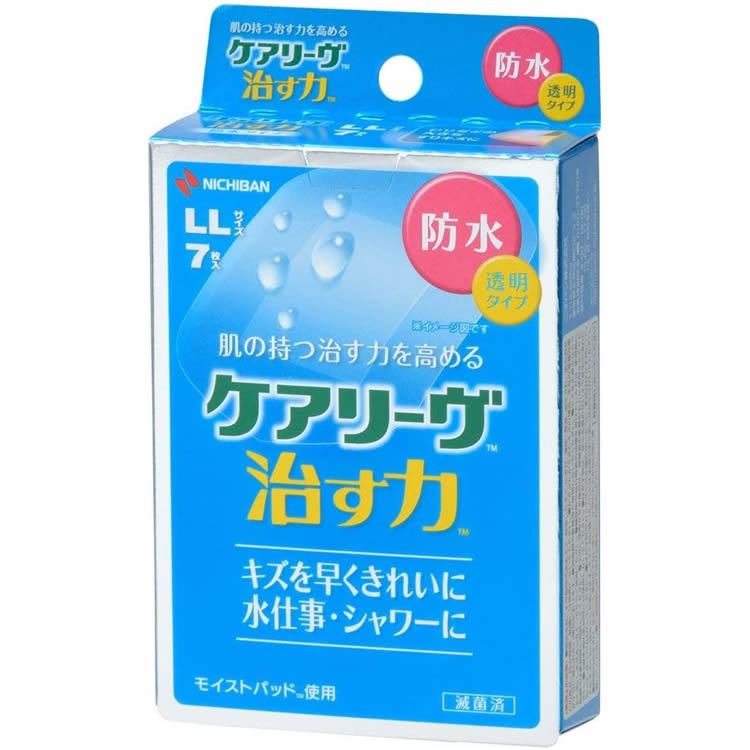 NICHIBAN ニチバン ケアリーヴ 治す力 防水タイプ LLサイズ 7枚入 CNB7LL×1個 ケアリーヴ 絆創膏の商品画像