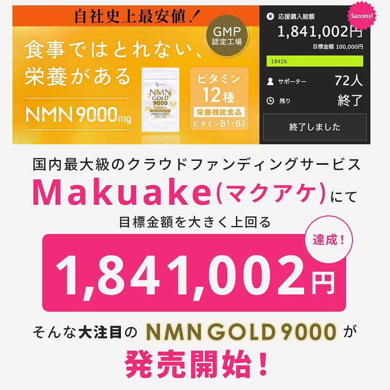 NMN GOLD 9000 (280mg×60 шарик )