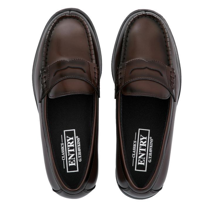  женский HAWKINS Hawkins W'S SOFT LOAFER soft Loafer HW10138 DK.BROWN