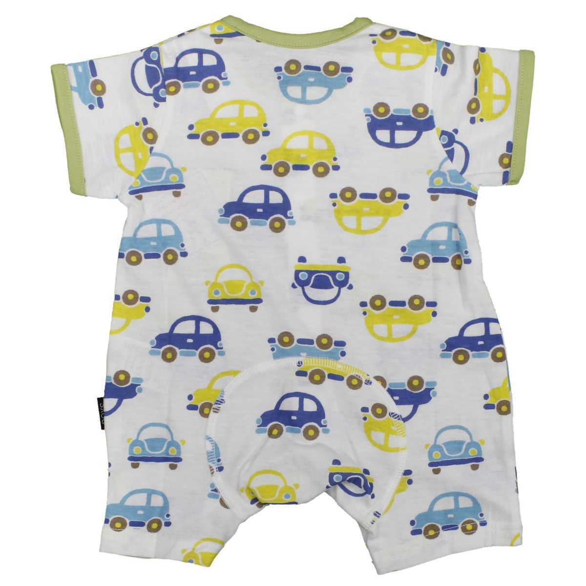  Yu-Mail бесплатная доставка мужчина baby Fit все передний открытие модель короткий рукав небо . материалы новорожденный машина рисунок короткий рукав нижнее белье нижнее белье младенец GR- зеленый ( все 2 цвет )50-60cm 60-70c