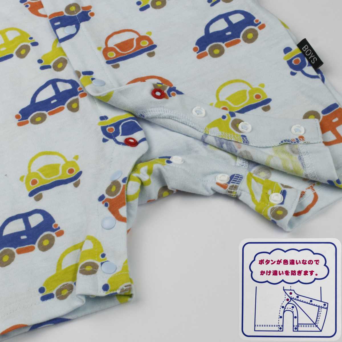  Yu-Mail бесплатная доставка мужчина baby Fit все передний открытие модель короткий рукав небо . материалы новорожденный машина рисунок короткий рукав нижнее белье нижнее белье младенец BL- голубой ( все 2 цвет )50-60cm 60-70cm