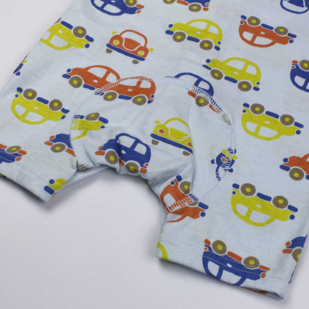  Yu-Mail бесплатная доставка мужчина baby Fit все передний открытие модель короткий рукав небо . материалы новорожденный машина рисунок короткий рукав нижнее белье нижнее белье младенец BL- голубой ( все 2 цвет )50-60cm 60-70cm