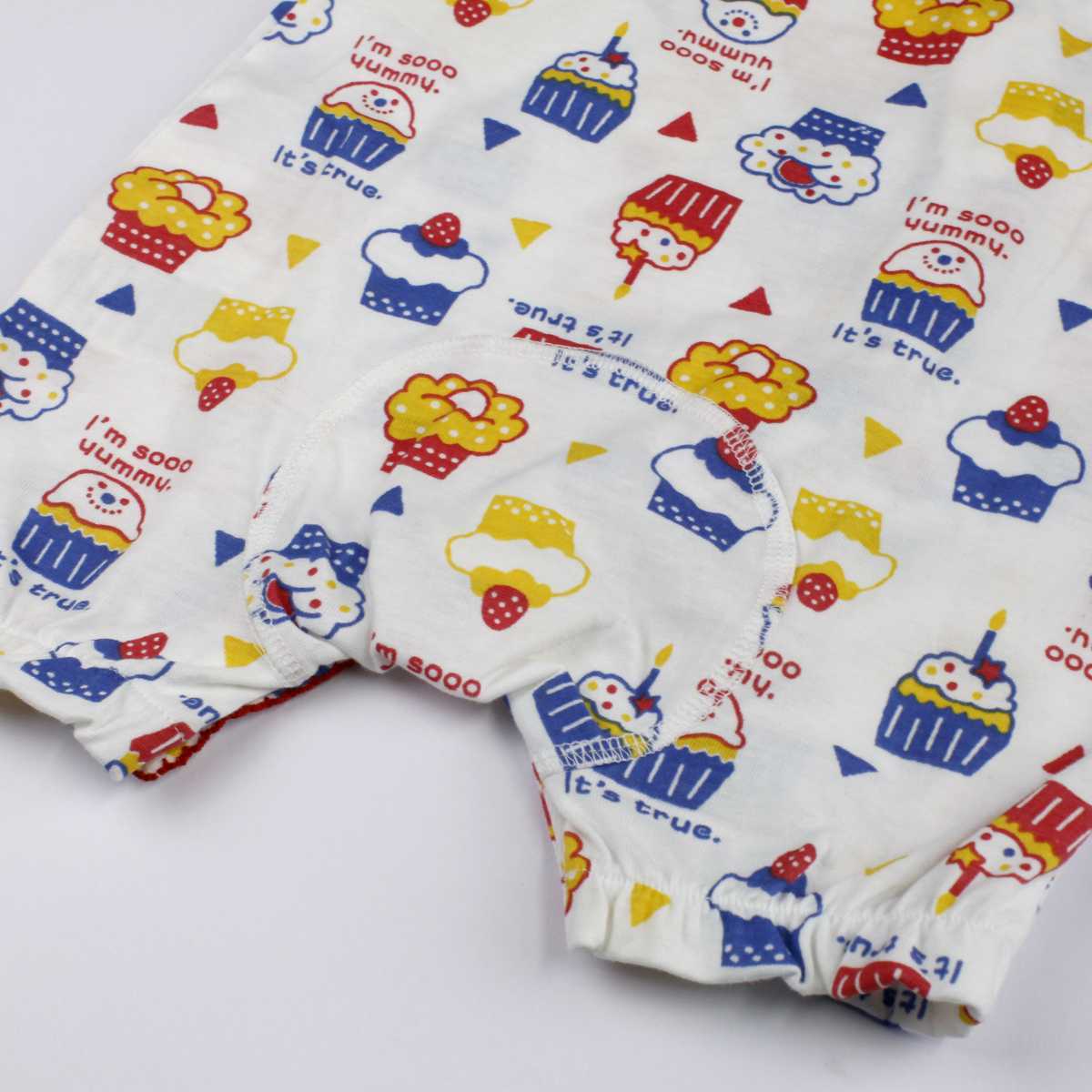  Yu-Mail бесплатная доставка девочка baby Fit все передний открытие короткий рукав небо . материалы новорожденный капкейк рисунок короткий рукав нижнее белье нижнее белье младенец RE- красный ( все 2 цвет )50-60cm