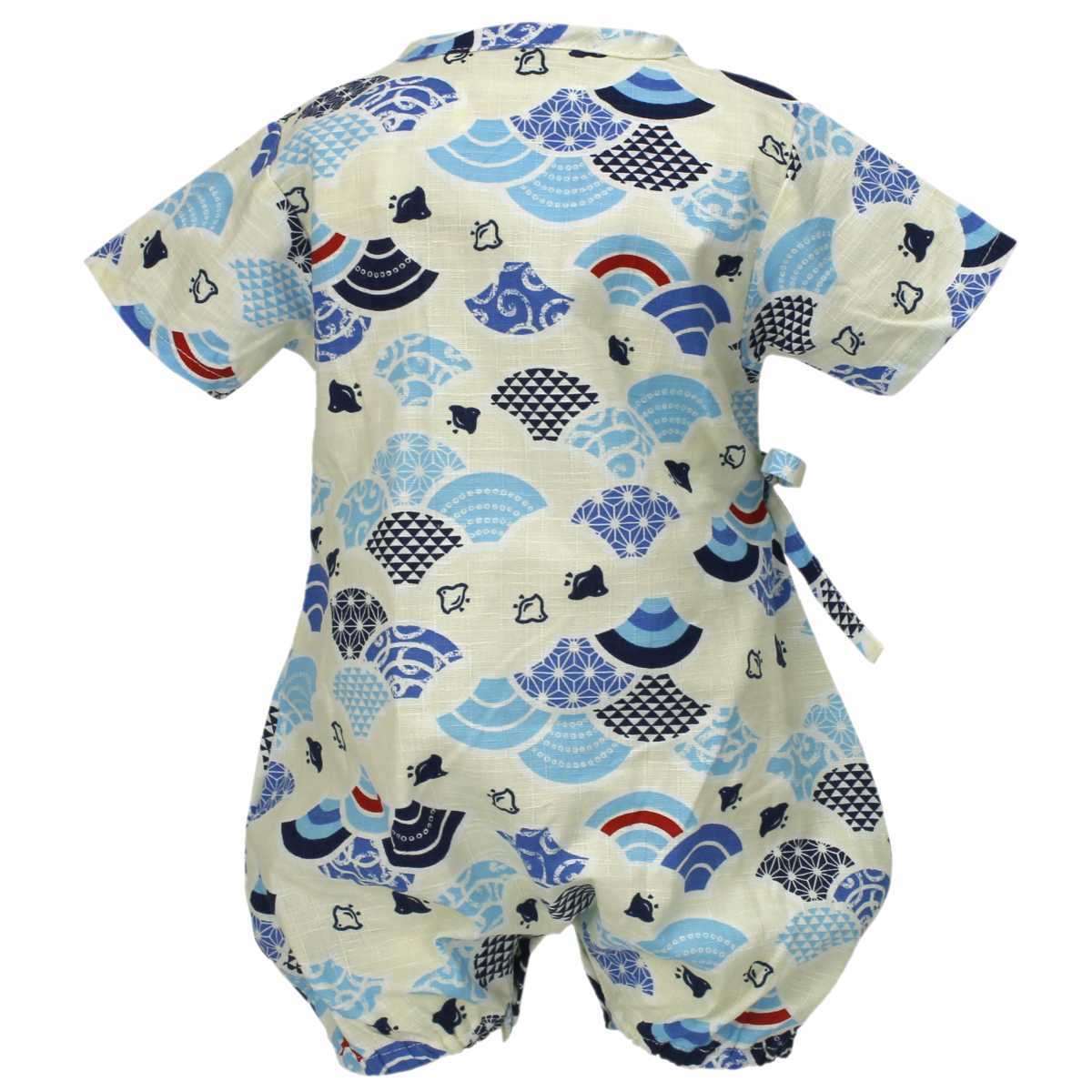  Yu-Mail бесплатная доставка джинбей baby мужчина новорожденный хлопок 100% детский комбинезон модный симпатичный юката сделано в Японии ткань праздник фейерверк тепловая защита boys мужчина . слоновая кость ( все 2 цвет 