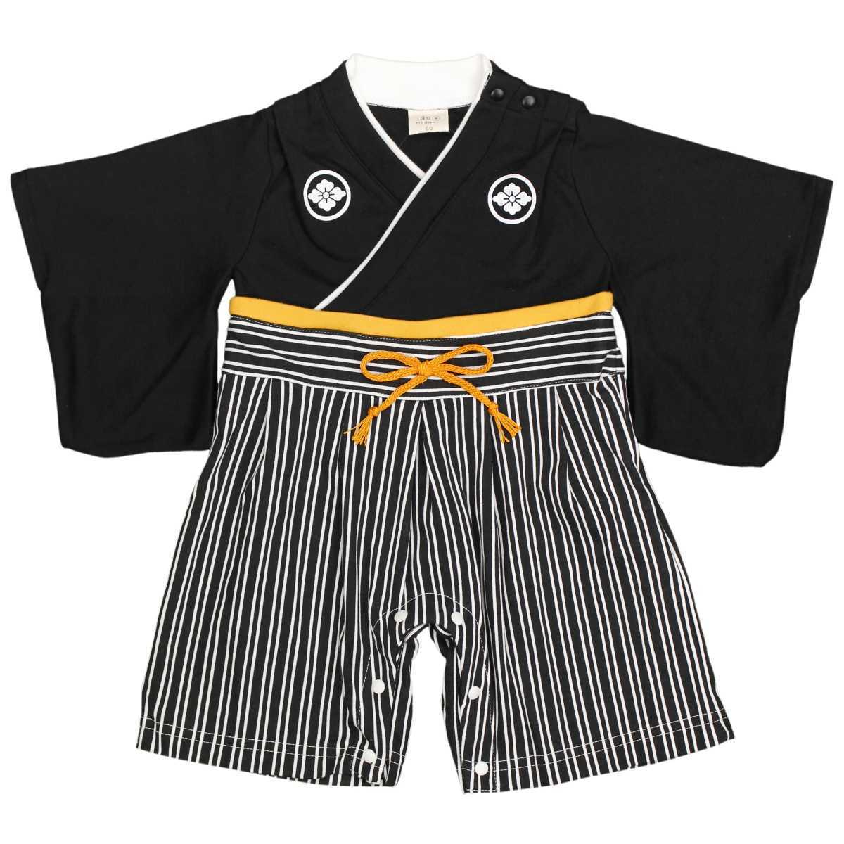  hakama детский комбинезон мужчина boys baby hakama . принт праздник входить . входить . свадьба Новый год комбинезон 60cm 70cm 80cm 90cm