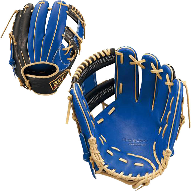 ゼット プロステイタス 内野手 二塁手・遊撃手 右投 （Rブルー/ブラック） BRGB32260-2519 プロステイタス 軟式グローブの商品画像