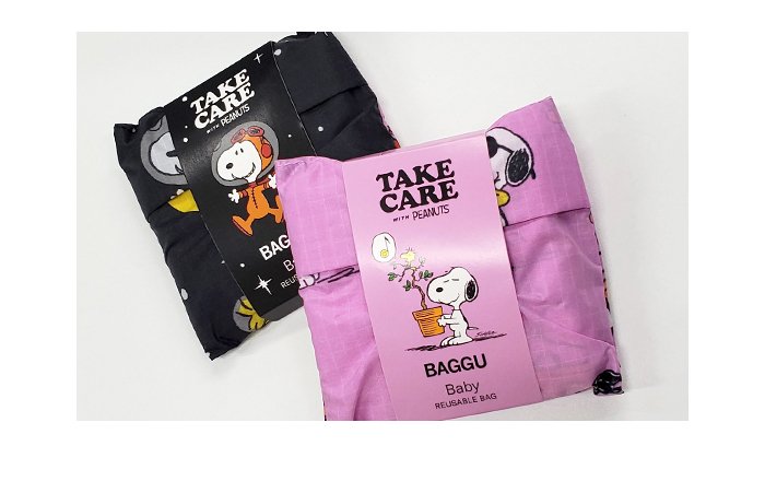 BAGGU（バグゥ） メール便 送料無料 BAGGU PEANUTS ベビー エコバッグ