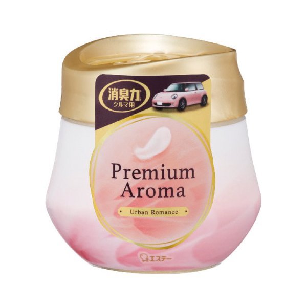 エステー エステー クルマの消臭力 Premium Aroma ゲルタイプ アーバンロマンス 90g × 1個 消臭力 クルマの消臭力 自動車用　消臭、芳香剤の商品画像