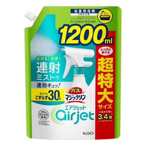 バスマジックリン エアジェット ハーバルシトラスの香り つめかえ用 1200mL×1個の商品画像