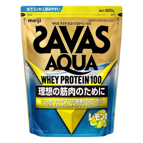 ザバス アクア ホエイプロテイン100 レモン風味 800g × 1袋の商品画像