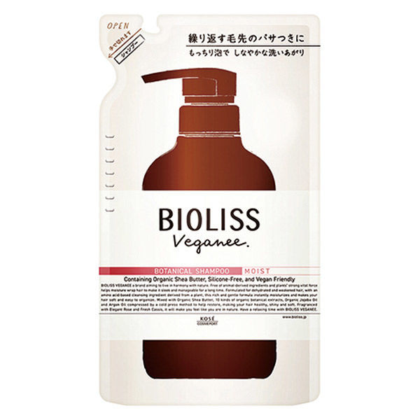 KOSE ビオリス ヴィーガニー ボタニカル シャンプー（モイスト）つめかえ 340ml×1個 コーセーコスメポート BIOLISS レディースヘアシャンプーの商品画像