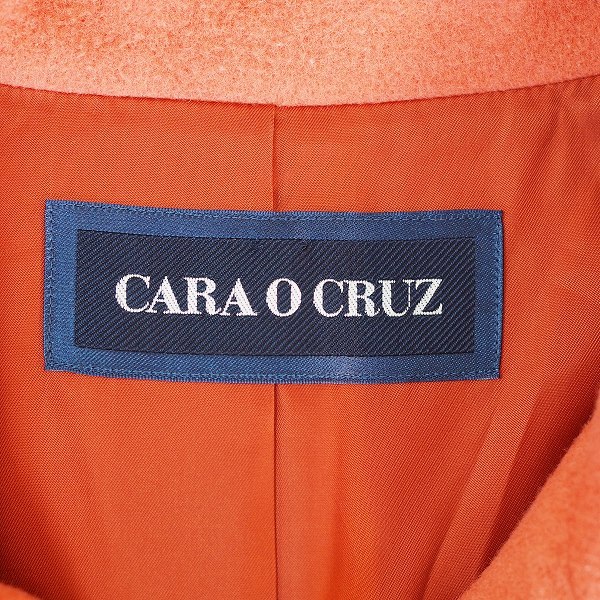 #wnc Cara ok rusCARA O CRUZ Leilian coat 9 orange Anne gola. stitch lady's [740029]