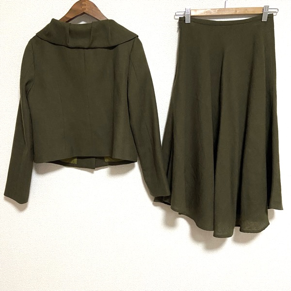 #wnc Jocomomola jocomomola setup skirt suit two piece 40 khaki lady's [780778]