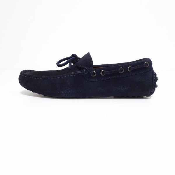 #ans Emporio Armani EMPORIOARMANI Loafer 6 темно синий замша обувь для вождения Испания производства с коробкой мужской [790969]