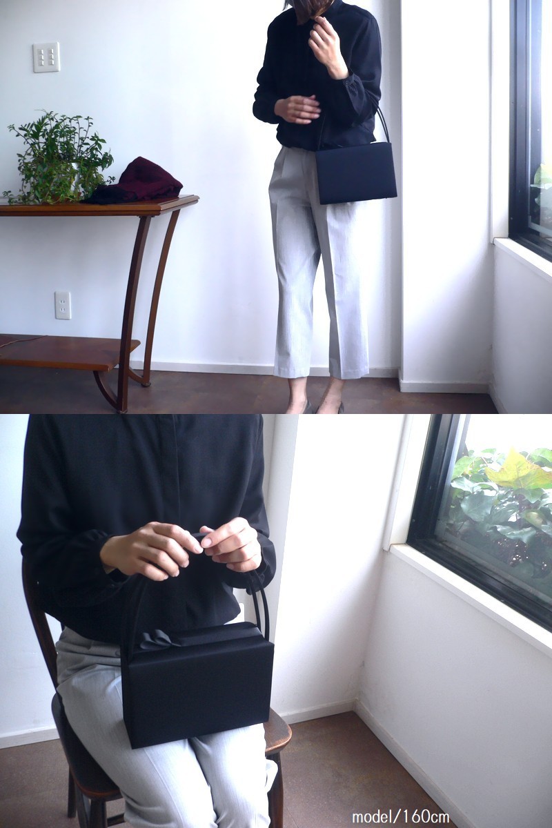 岩佐 イワサ IWASA 日本製 ブラックフォーマル フォーマルバッグ