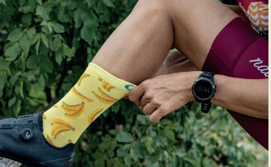 Nalini(na Lee ni)NEW FUNNY SOCKS ( banana )/ S/M размер велоспорт носки велосипед носки 