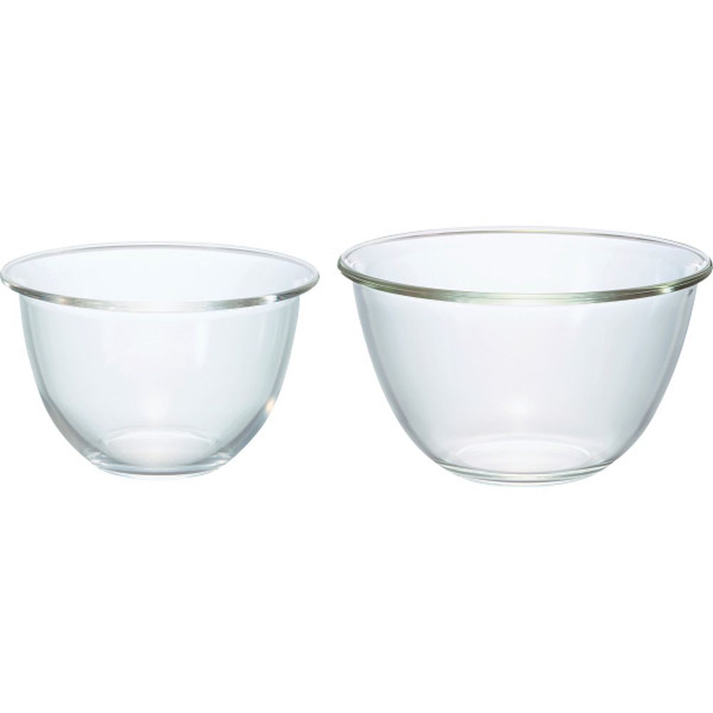 HARIO （ハリオ） 耐熱ガラス製ボウル2個セット 1500ml 2200ml MXP-2606の商品画像