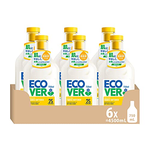 ECOVER ECOVER ガーデニア＆バニラの香り 柔軟剤 本体 750ml × 6個 柔軟剤の商品画像