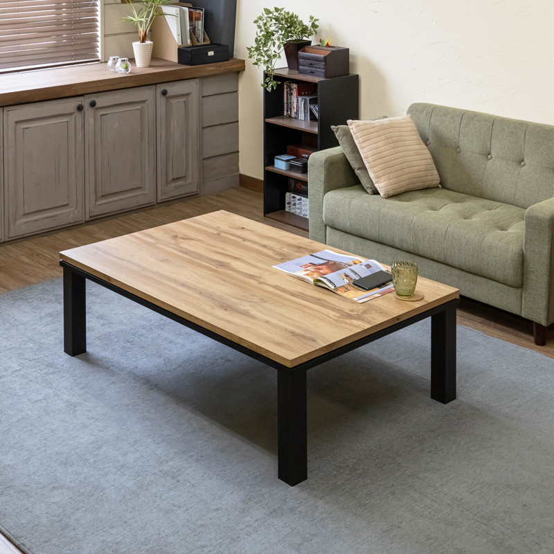 サカべ ファッションコタツ W1200×D800×H355mm DCF-120 （オーク）の商品画像