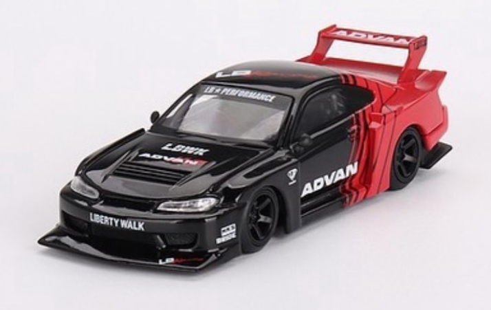 Nissan シルビア（S15） LB-Super Silhouette SILVIA ADVAN （右ハンドル） （1/64スケール ダイキャスト MINI GT MGT00649-R）の商品画像