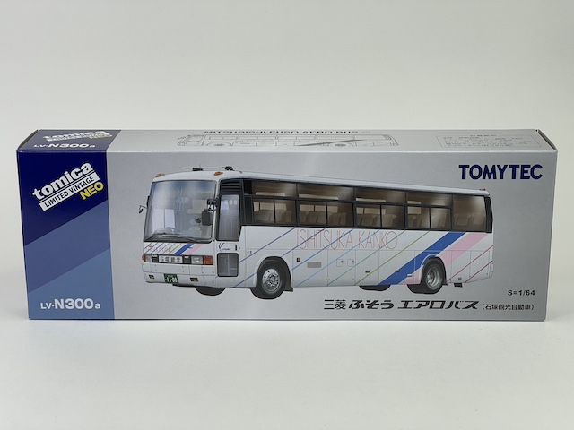 トミーテック LV-N300a 三菱ふそう エアロバス （石塚観光自動車） （1/64スケール ダイキャスト トミカリミテッドヴィンテージNEO 325055） おもちゃのミニカーの商品画像