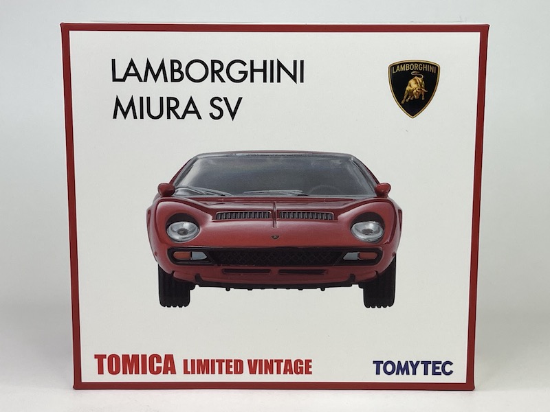 トミーテック LV ランボルギーニ ミウラ SV （赤） （1/64スケール ダイキャスト トミカリミテッドヴィンテージ 327158） おもちゃのミニカーの商品画像