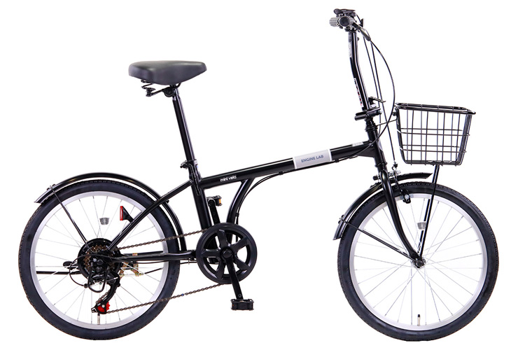 [6/2 our shop limitation Point 5 times ][. shop receipt free shipping ] engine laboA black exterior 6 step shifting gears 20 type foldable bicycle 