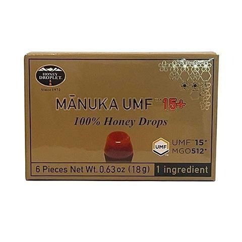 ハニードロップレットマヌカハニー UMF15＋（のど飴）23g/6粒×1箱 飴、ソフトキャンディの商品画像