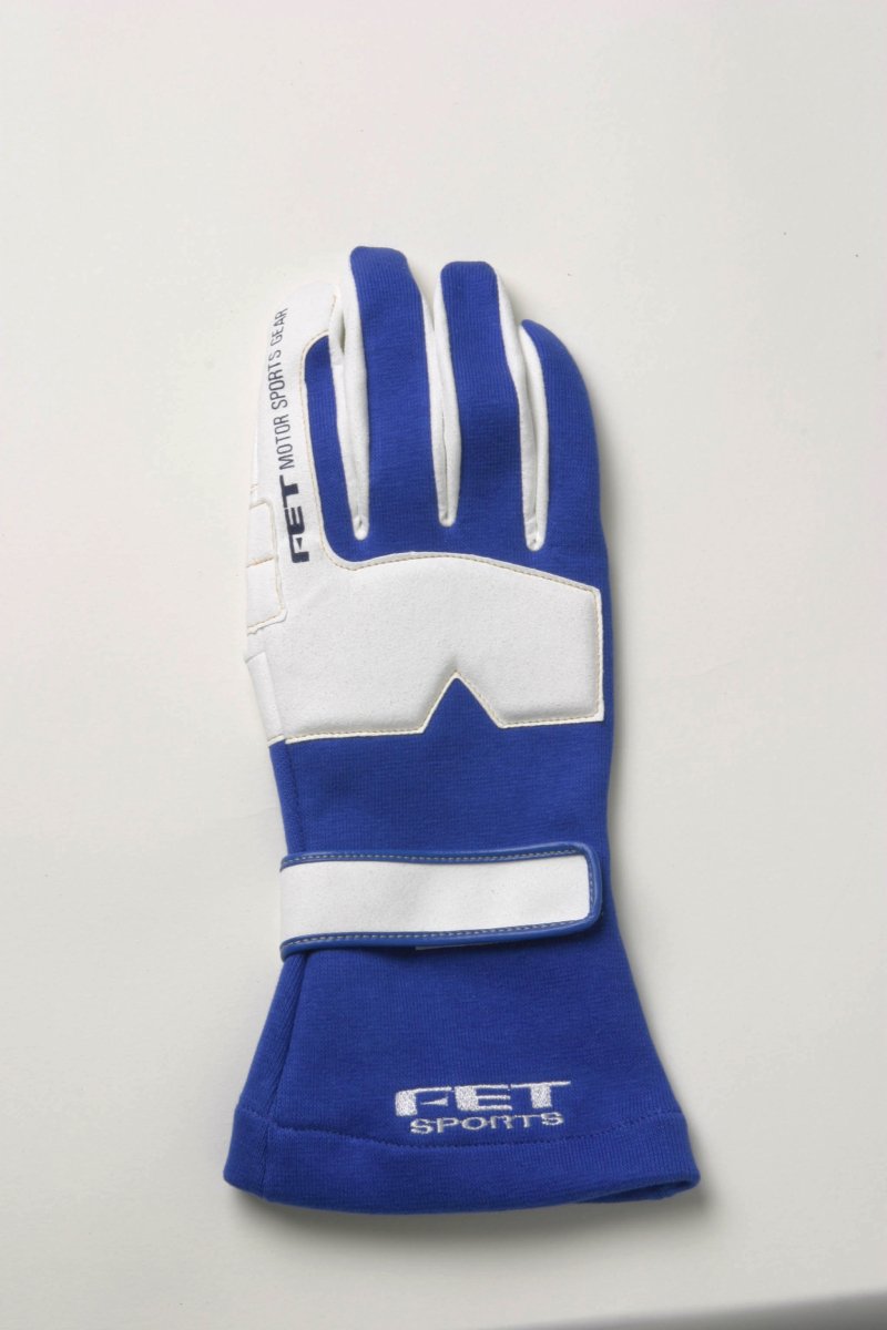 FET sports/efi- tea sport 3D racing glove blue × white L size 71172018 /FT3DGL18[ click post free shipping ]