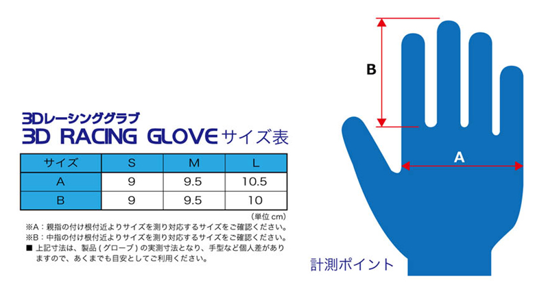 FET sports/efi- tea sport 3D racing glove blue × white L size 71172018 /FT3DGL18[ click post free shipping ]