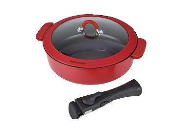 トゥーメイ IH対応 2WAYマルチパン 24cm（レッド）RB-1721