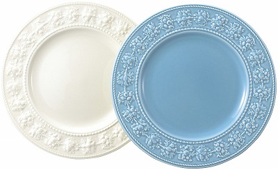 フェスティビティ ペアプレート 27cm （アイボリー・ブルー） 1054016