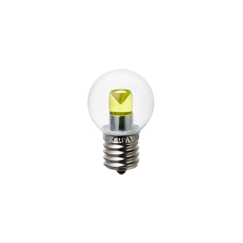 ELPA エルパボールミニ LED装飾電球 ミニボールタイプ G30形 LDG1CY-G-E17-G249 （黄色） エルパボールミニ LED電球、LED蛍光灯の商品画像