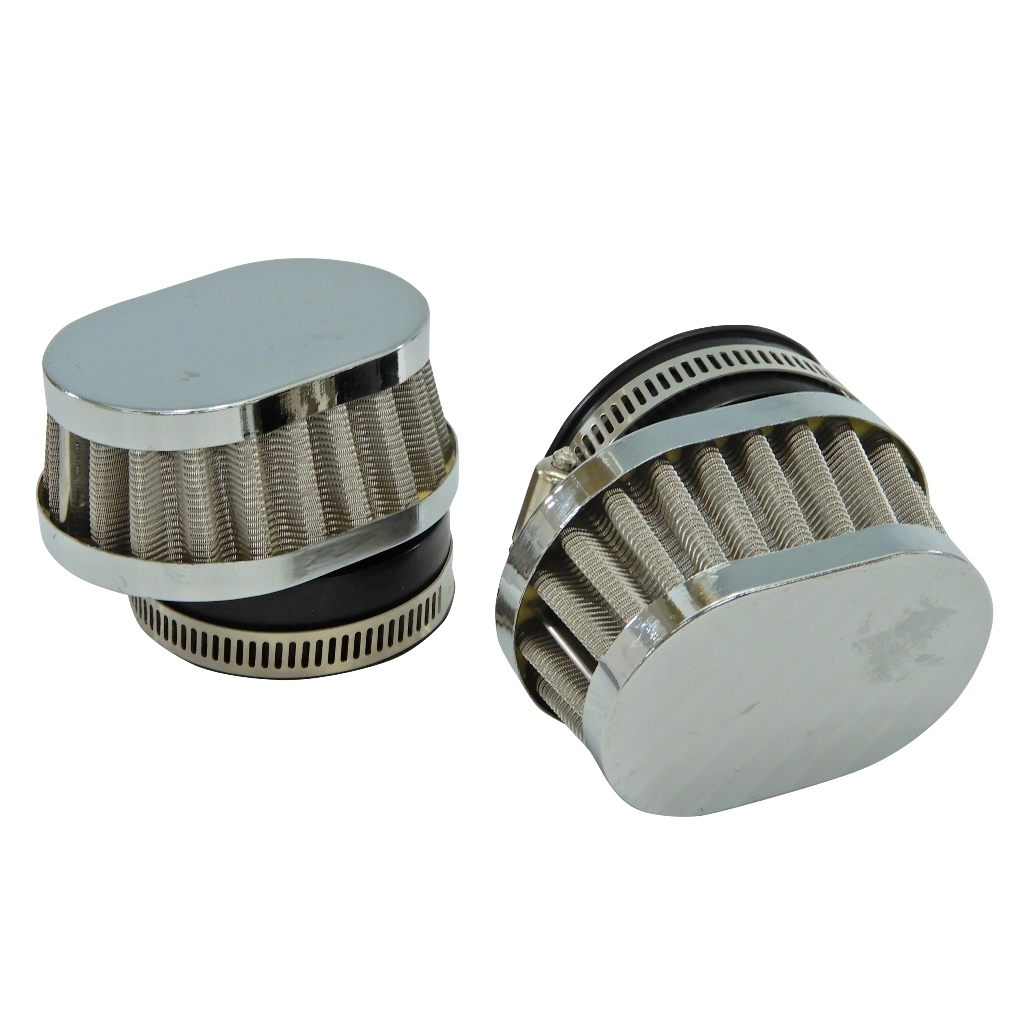  power filter 54mm Short oval stainless steel 2 piece Yamaha XJR1200,XJR1300