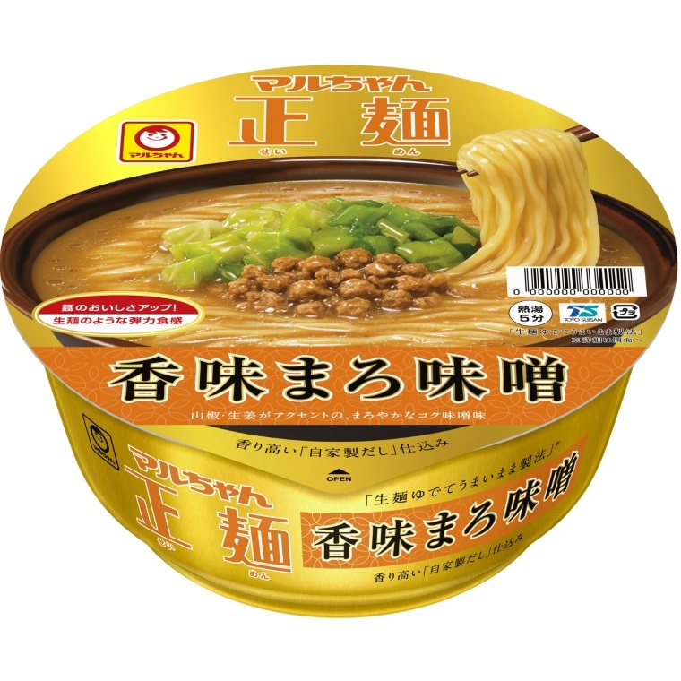 東洋水産 マルちゃん正麺 カップ 香味まろ味噌 129g × 12個 マルちゃん正麺 カップラーメンの商品画像