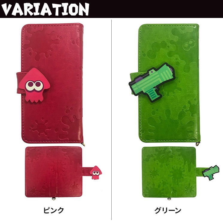 スプラトゥーン 手帳型ケースm 多機種対応 Iphone スマートフォン 汎用 マグネット式 ポケット 可愛い グッズ 粘着固定式 イカ わかばシューター Spla 02 Spla 02 Aien 通販 Yahoo ショッピング