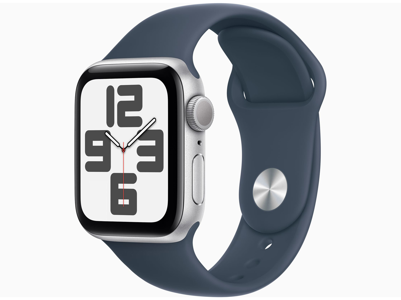 Apple Apple Watch SE GPSモデル 40mmシルバーアルミニウムケースとストームブルースポーツバンド M/L MRE23J/A Apple Watch Apple Watch SE（第2世代） スマートウォッチ本体の商品画像