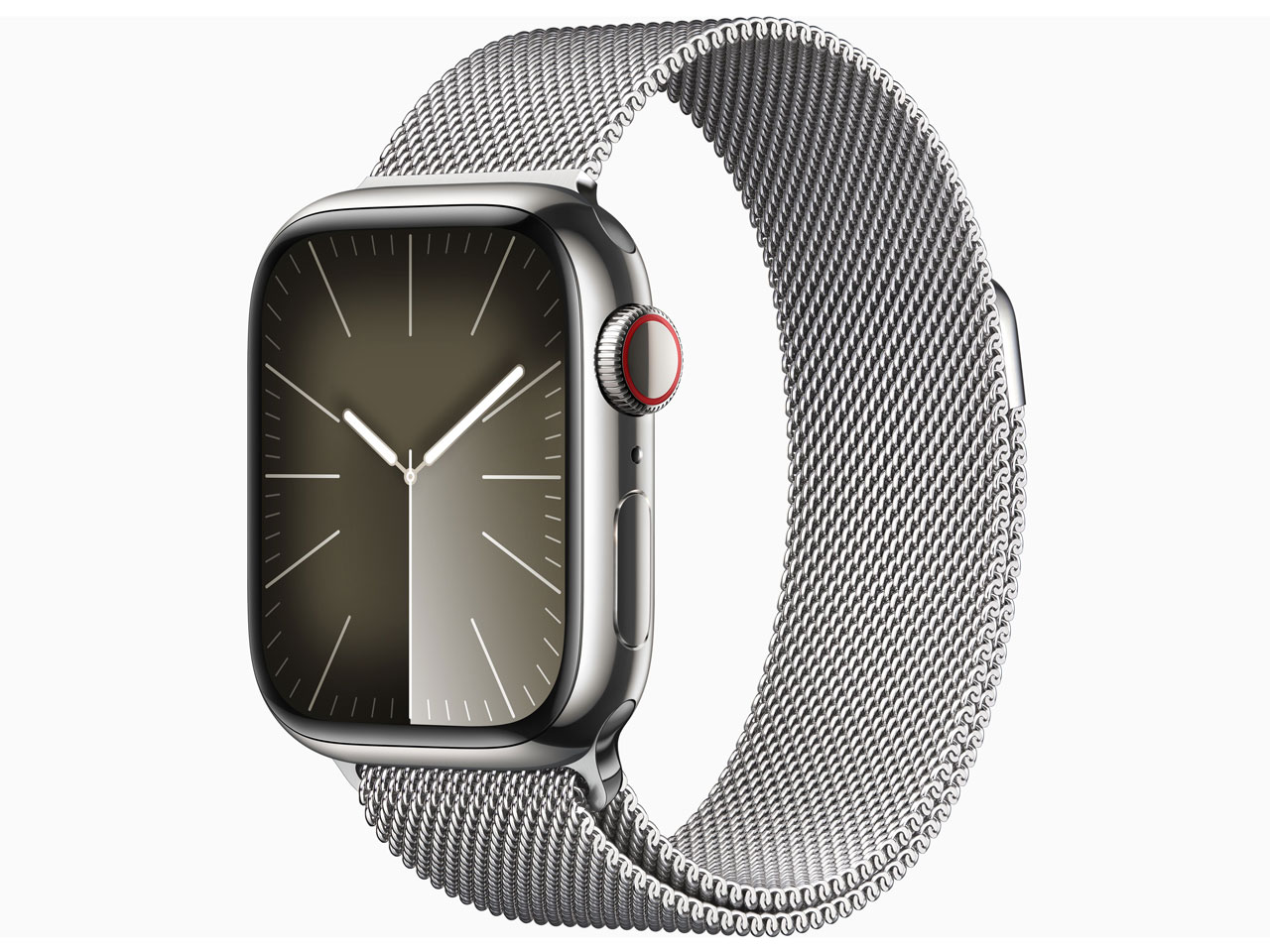 Apple Apple Watch Series 9 GPS＋Cellularモデル 41mm シルバーステンレススチールケースとシルバーミラネーゼループ MRJ43J/A Apple Watch スマートウォッチ本体の商品画像