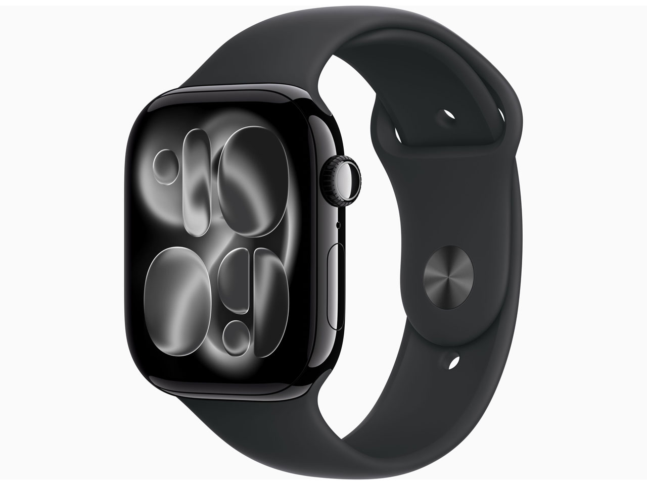 Apple Watch Series 11 GPSモデル 46mm ジェットブラックアルミニウムケースとブラックスポーツバンド M/L MEUX4J/Aの商品画像