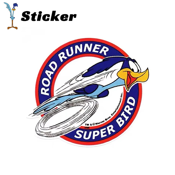  стикер Roadrunner машина мотоцикл переводная картинка наклейка винил стикер винил правый направление герой Road Runner симпатичный довольно большой модный Lowrider 
