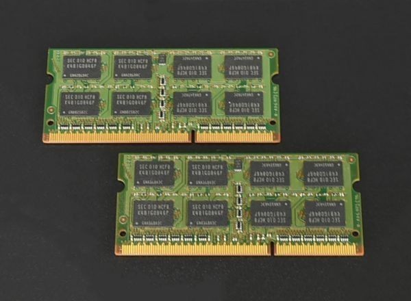  этот день отправка Mac соответствует память SAMSUNG DDR3 2GB×2 листов PC3-8500S M471B5673FH0-CF8 б/у товар 2 всего 4GB